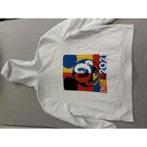 Disneyland Resort Hoodie 2021 Mickey Mouse White Merch 2XL